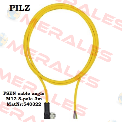 PSEN cable angle M12 8-pole 3m MatNr:540322 Pilz