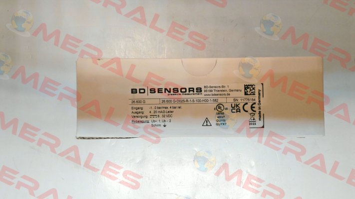 G-D025-R-1-5-100-H00-1-582 Bd Sensors