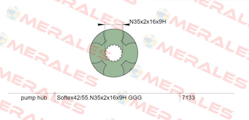 42/55A-N35x2 GGG/ DIN 5480 Softex