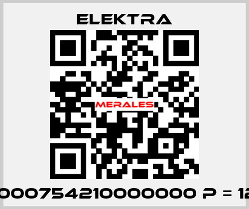 04001000754210000000 P = 120 mm ELEKTRA