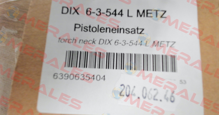 6390635404 / DIX 6-3-544 L METZ Dinse