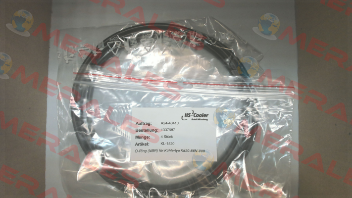 O-ring (NBR) for cooler type KL-1520 HS Cooler