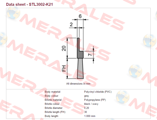 STL3002-K21  Mink Bürsten