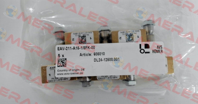 P/N: 605010 Type: EAV-211-A15-1/8FK-00 Avs Römer