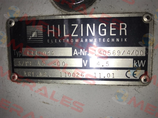 111-044 obsolete  Hilzinger