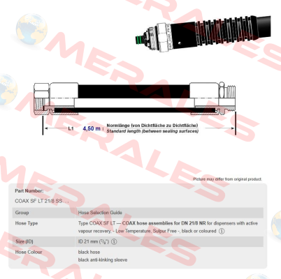 COAX 21/8SS L1 Elaflex