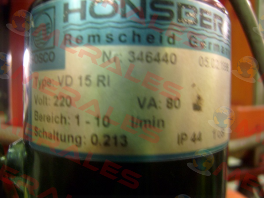 VD-015GR010   (940815)  Honsberg