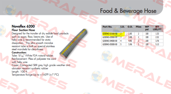 6200WG-02000-00  NOVAFLEX 