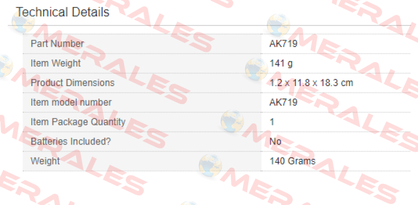 AK719  Sealey