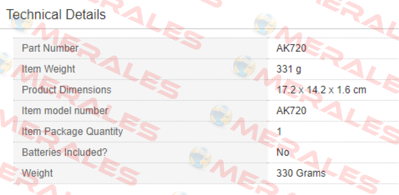 AK720  Sealey