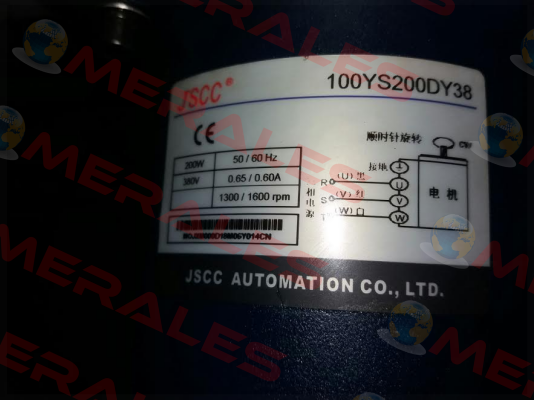 100YS200DY38  JSCC AUTOMATION CO., LTD.