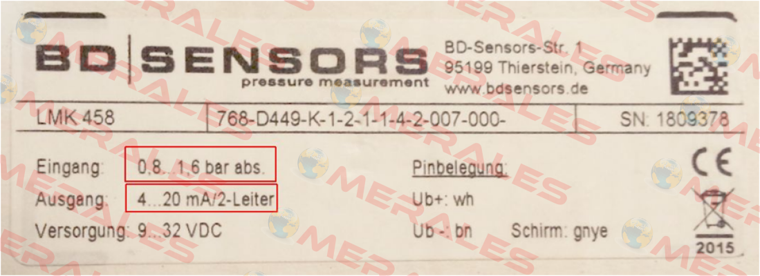 LMK 458  Bd Sensors