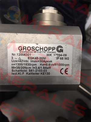 12006301 OEM  Groschopp