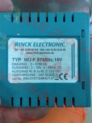 MU-F-INI  Rinck Electronic