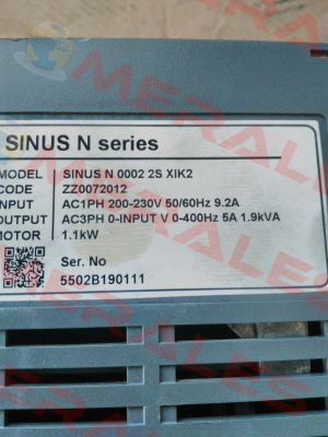 SINUS N 0002 2S XIK2 Sinus