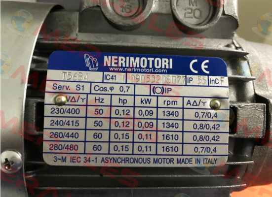 DNB0T056B41-B14 /  T56B4-B14-0,09kW-1500 Neri Motori