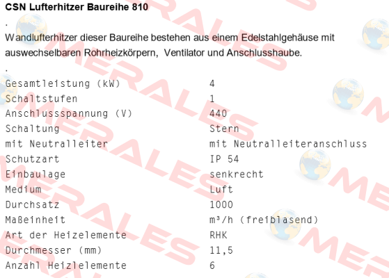 CSN Lufthitzer 810/4 (24710603630445425)  Schniewindt