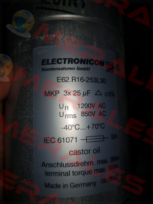 E62.R16-253L30 Electronicon