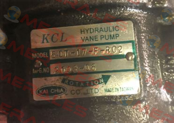 50T-17-F-R02—1 KCL HYDRAULIC PUMPS