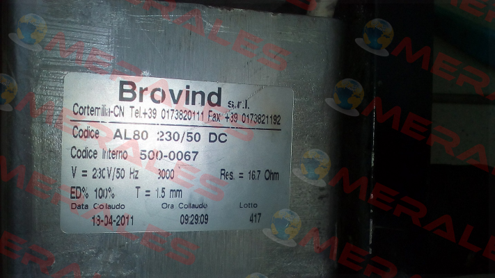 10AL80-220-50DC Brovind