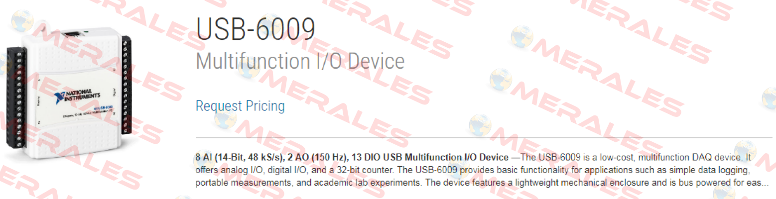 779026-01 / USB-6009 National Instruments