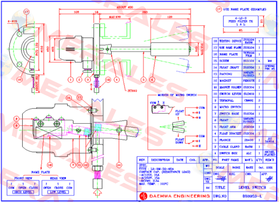 LS-SM-D3-65A (Dwg No. :  DX005S-L) Daehwa