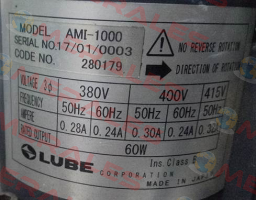 AMI-1000 Lube