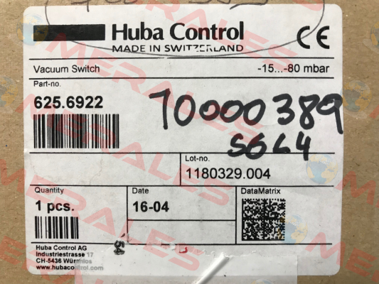 625.6922 OEM Huba Control