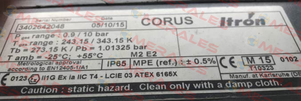 CORUS PTZ, 0.9 – 10 bar Itron