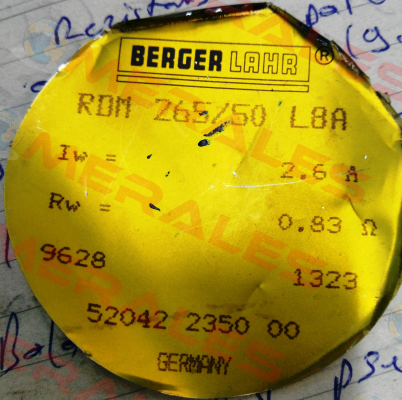 RDM 265/50 L8A obsolete no replacement Berger Lahr (Schneider Electric)