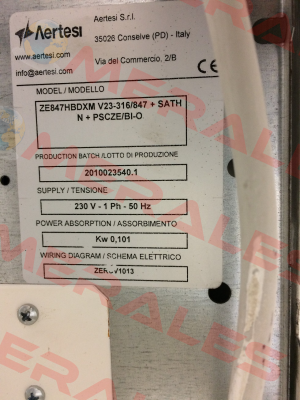 4-way valve with 230V drive for ZE847HBDXM Aertesi