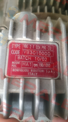 VBG 2F D24 P90 CU Cod:VB3010000 Bonfiglioli