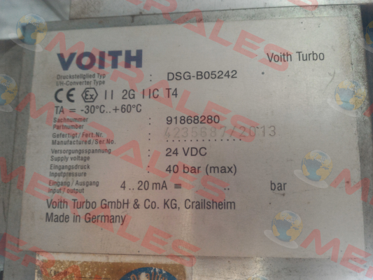 DSG-B05242 Voith