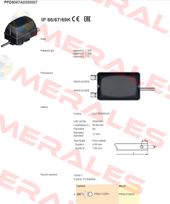 PFD9067A0300007 Ter Tecno Elettrica Ravasi