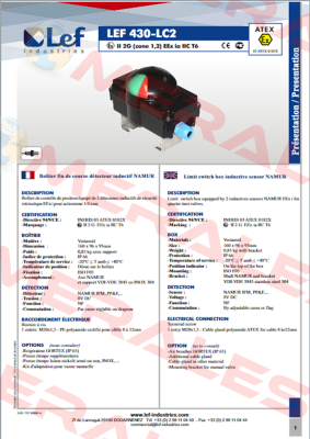 LEF 430-LC2/GR. (2xNS5002) 1PE 2G Lef Industries