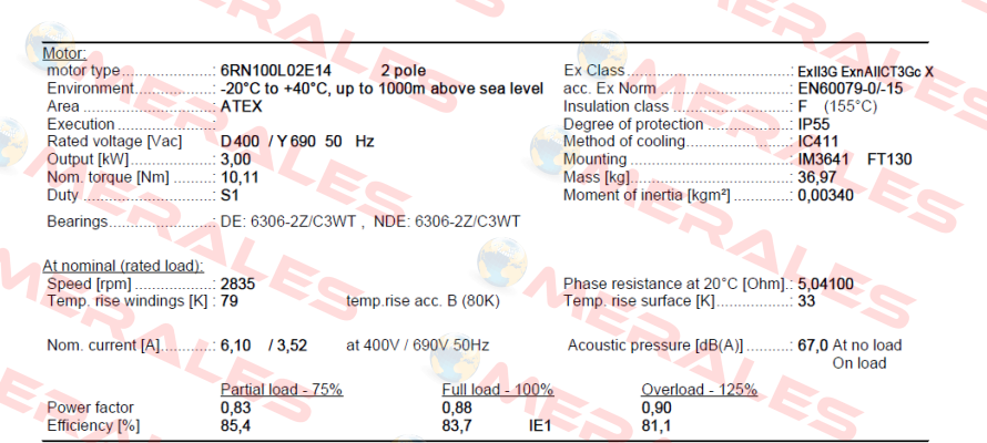 6RN100L02E14U46R R31 Rotor