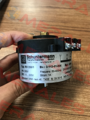 RV 230/1 G0045 230/0-230V 1A Schuntermann Transformatoren