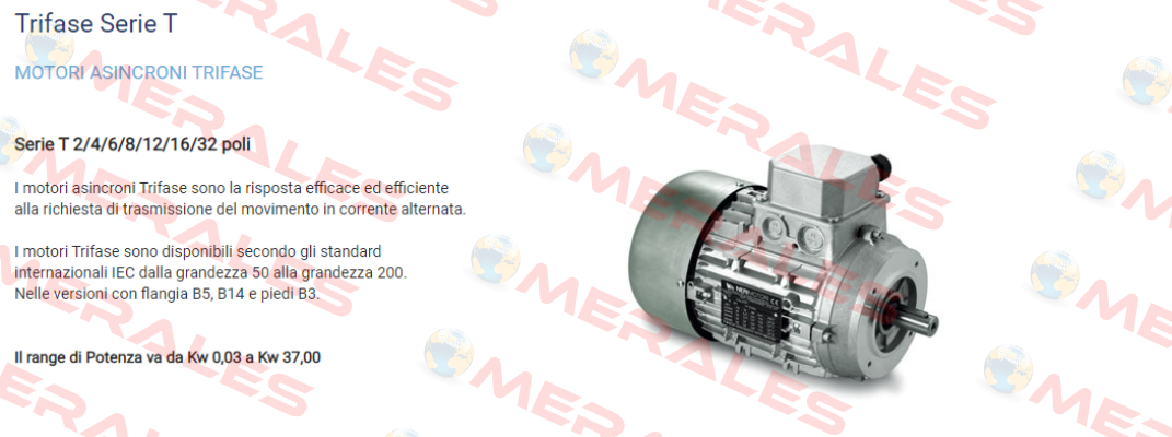 T90L 2,2 2P B14 MULT Neri Motori