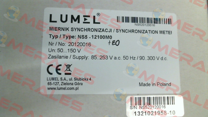 NS5 12100M0 LUMEL