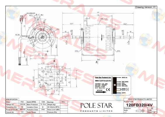 120FB320/4V  Pole Star