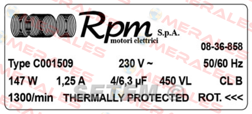 C001509 RPM - Motori elettrici