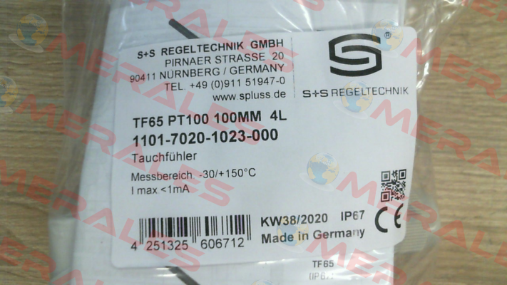 1101-7020-1023-000 S+S REGELTECHNIK