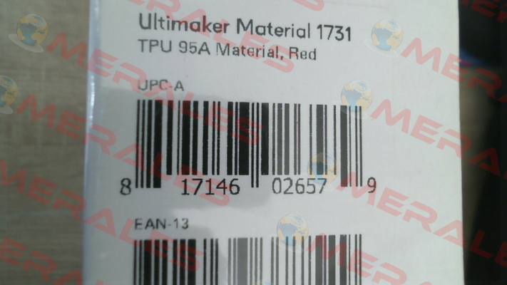 TPU 95A 2.85MM RED 750GR FILAMENT Ultimaker