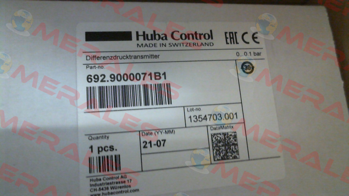 692.9000071B1 Huba Control