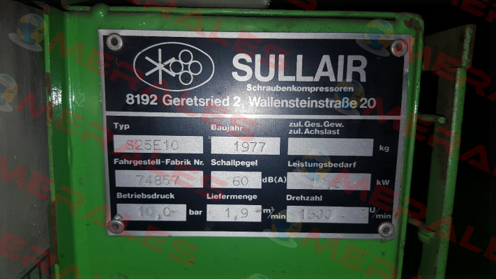 Platine U1 / Versorgungs- und Steuerkarte für S25 E10  Sullair