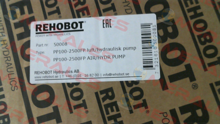 p/n: 50008, Type: PP100-2500FP Rehobot