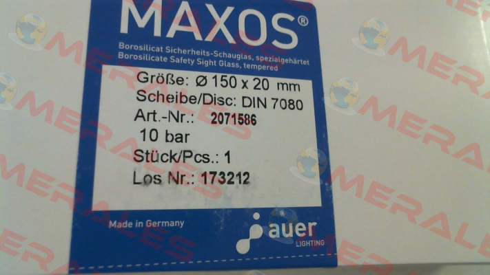 DIN 7080-10 150mmX20mm Maxos