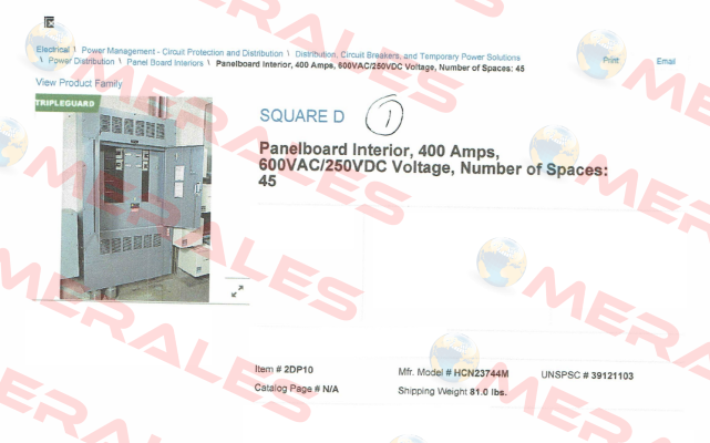 HCN23744M  Square D (Schneider Electric)