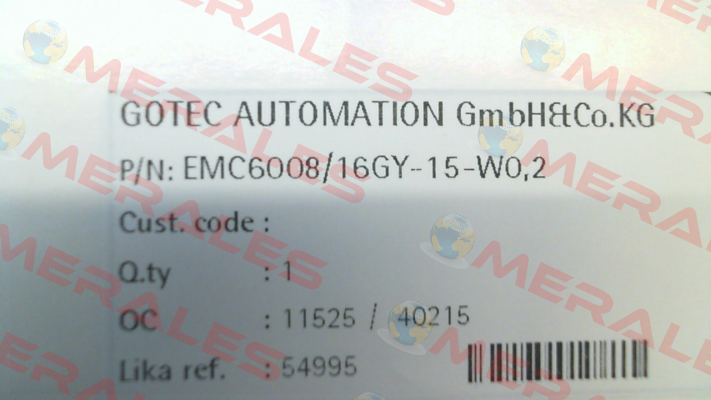 EMC608/16GY-15-W0,2 Lika