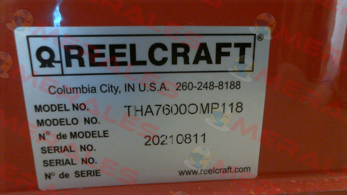 THA7600 OMP118 Reelcraft